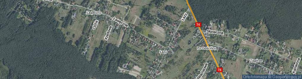 Zdjęcie satelitarne Ławęczna ul.